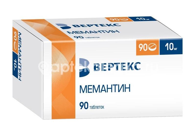 Мемантин 10мг. 90шт. таблетки покрытые пленочной оболочкой - 2