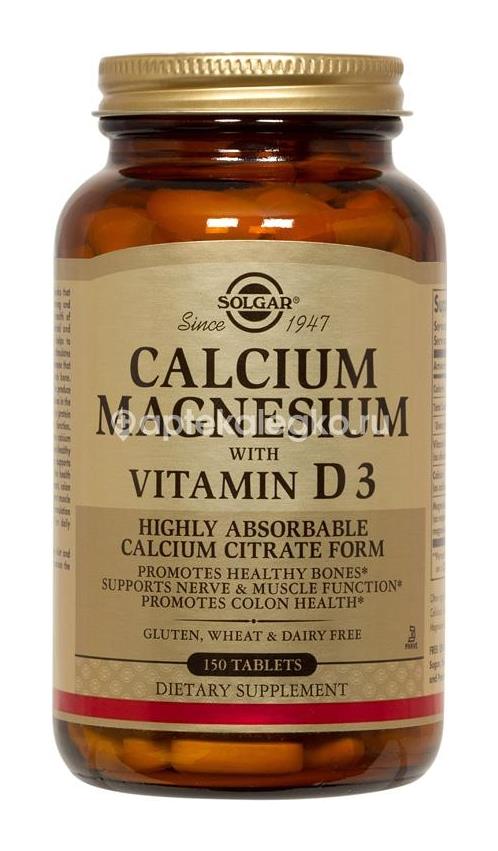 Солгар кальций + магний витамин д3 №150 таб. - 1