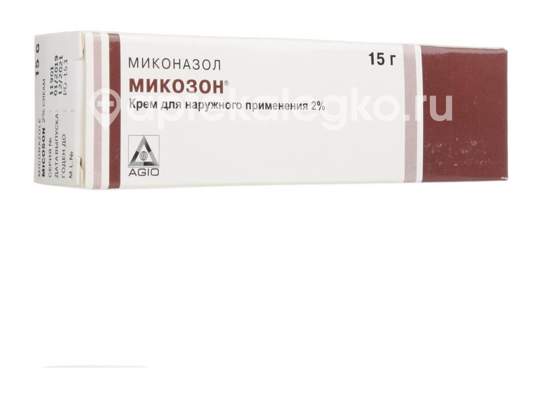 Микозон 2% 1шт. крем для наружного применения 15г. туба - 2