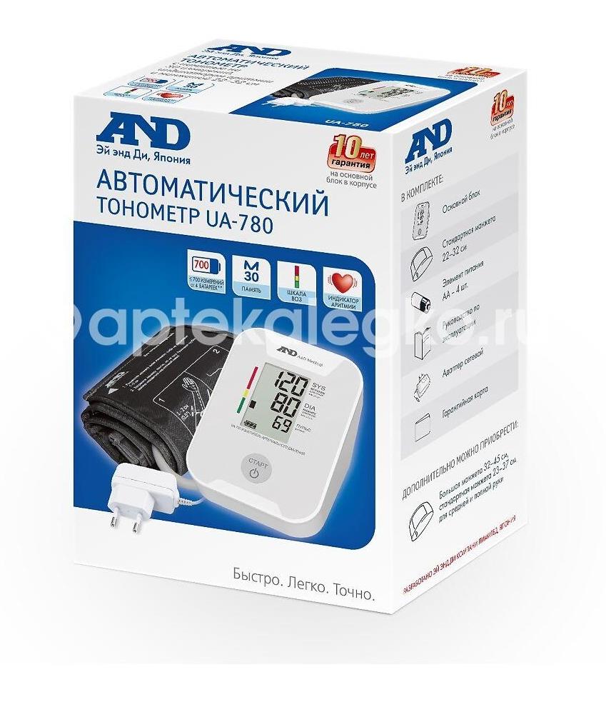Тонометр ua - 780 цифровой с адаптером [and] - 2