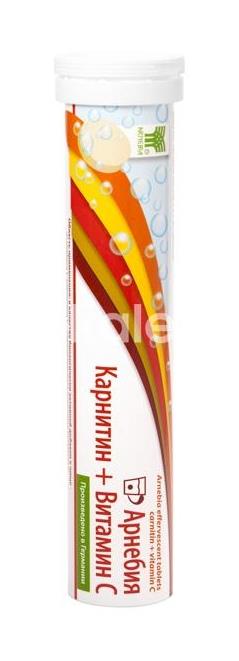 Арнебия карнитин+витамин с №20 шипучие таб. - 1