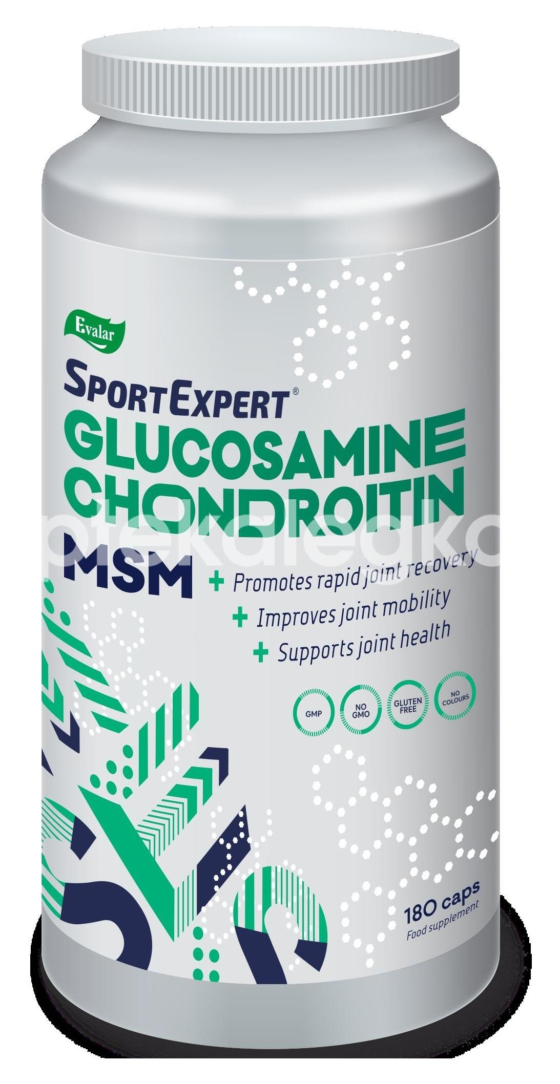 Спортэксперт глюкозамин + хондроитин мсм капсулы 180 шт. - 1