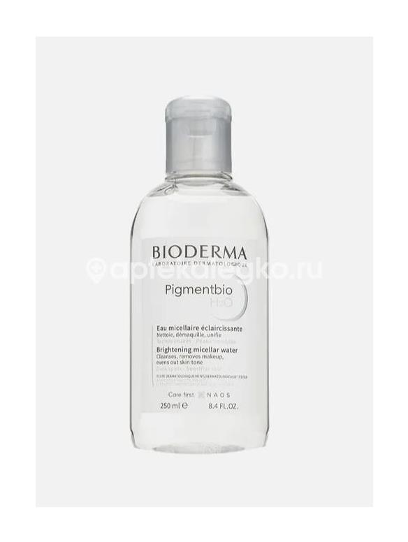 Bioderma pigmentbio вода мицелярная h2o 250мл (биодерма пигментбио) - 3