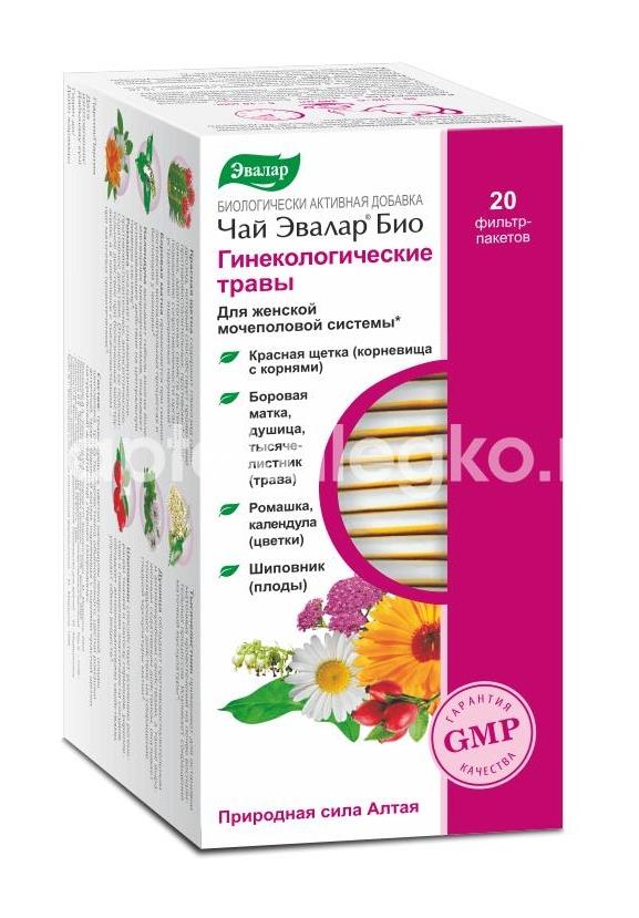 Чай эвалар био гинекологические травы 20шт. чай 1,5г. пакет - 2