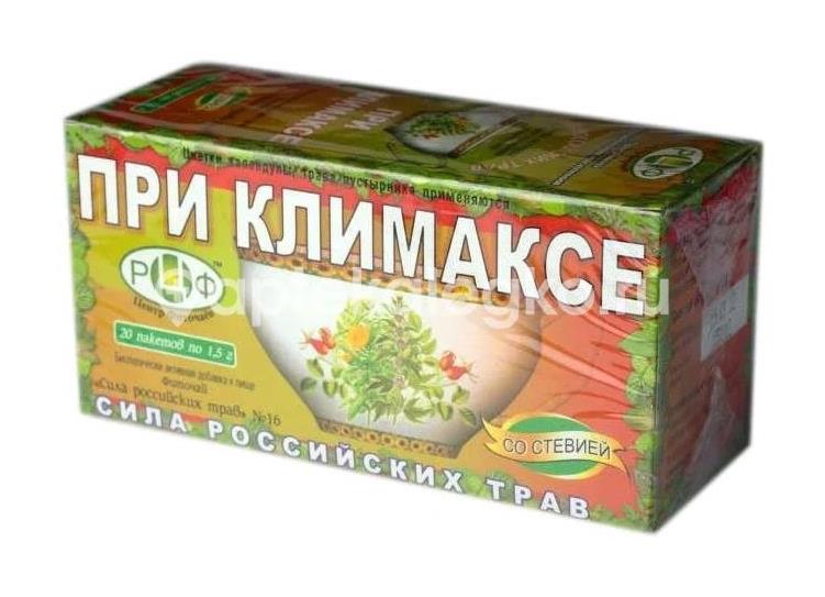 Сила российских трав при климаксе 16шт. фиточай 1,5г. со стевией пакет - 1