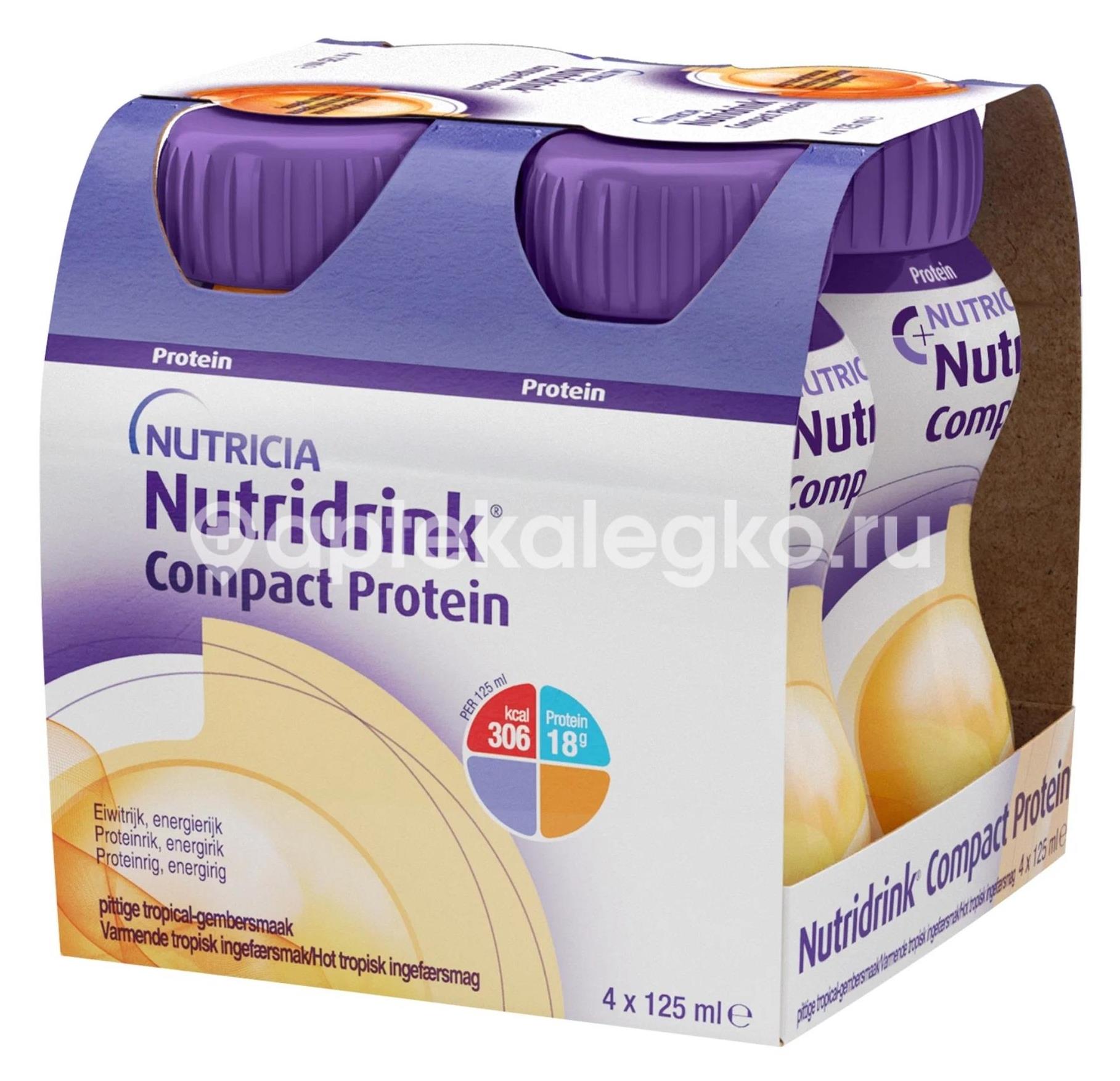 Нутридринк смесь для энтер. питания банан 125г. №4 компакт протеин - 2