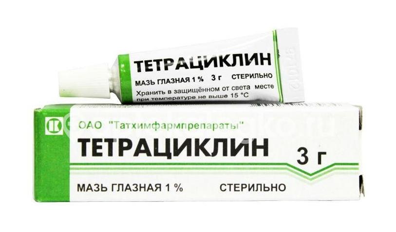 Тетрациклин 1% 3г. гл. мазь туба /татхимфарм/ - 2