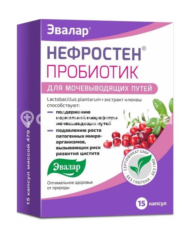 Нефростен пробиотик 470мг. №15 капс. /эвалар/ - 2