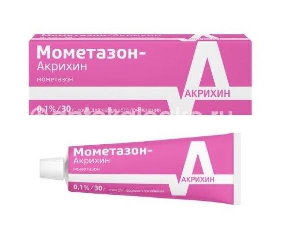 Мометазон акрихин 0,1% 1шт. крем для наружного применения 30г. туба - 1