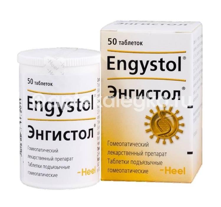 Энгистол 50шт. гомеопатические таблетки подъязычные - 2