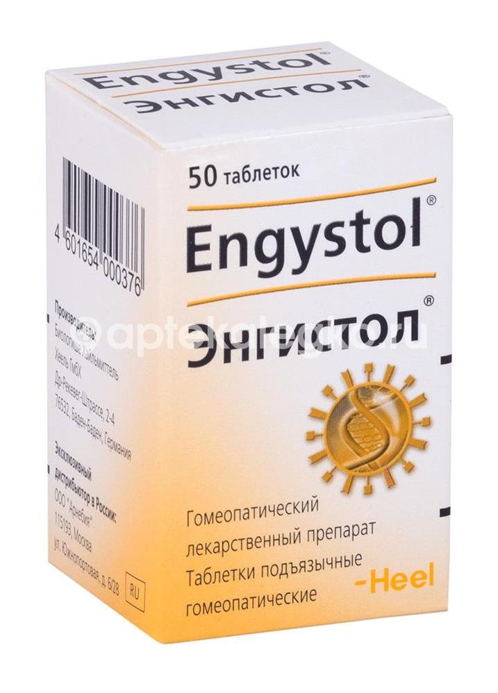Энгистол 50шт. гомеопатические таблетки подъязычные - 1