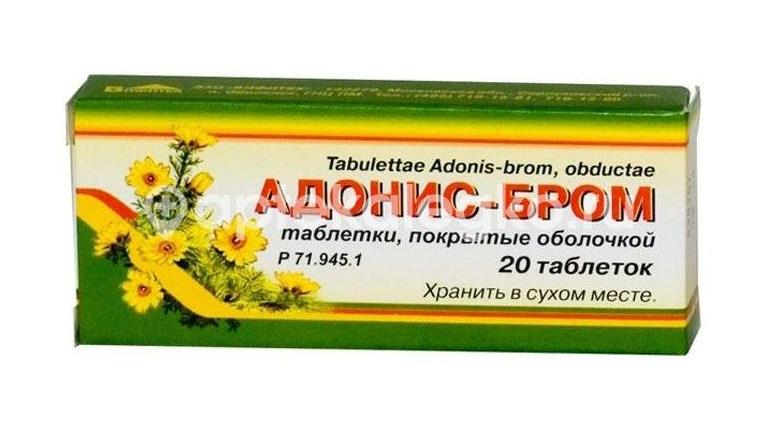 Адонис - бром 20шт. таблетки покрытые оболочкой - 1