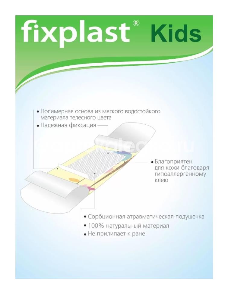 Fixplast пластырь медицинский бактерицидный детский рисунок 20 шт. - 3