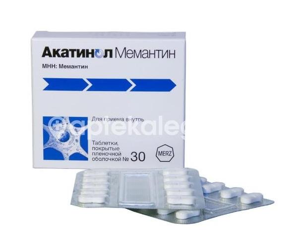 Акатинол мемантин 10мг. 30шт. таблетки покрытые пленочной оболочкой - 2
